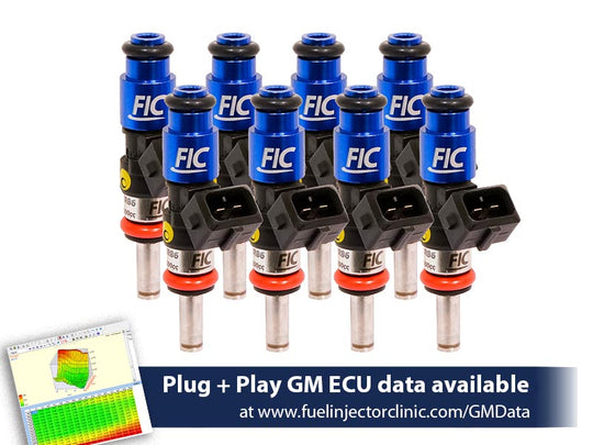 FIC 1200cc/min High Impedance Fuel Injectors - LS2 Fitment - Set of 8