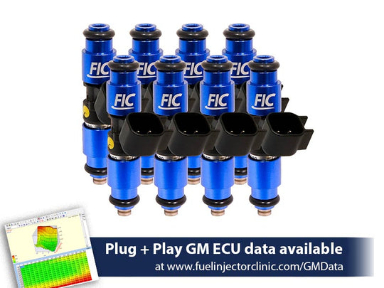 FIC 1440cc/min High Impedance Fuel Injectors - LS1 Fitment - Set of 8