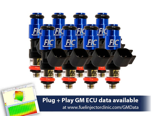 FIC 1650cc/min High Impedance Fuel Injectors - LS2 Fitment - Set of 8