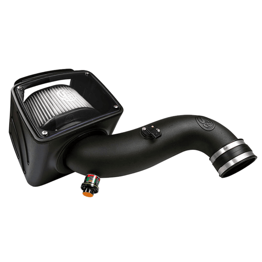 S&B Cold Air Intake 75-5091D - 07-10 Chevrolet Silverado GMC Sierra V8-6.6L LMM Duramax Dry Extendable White