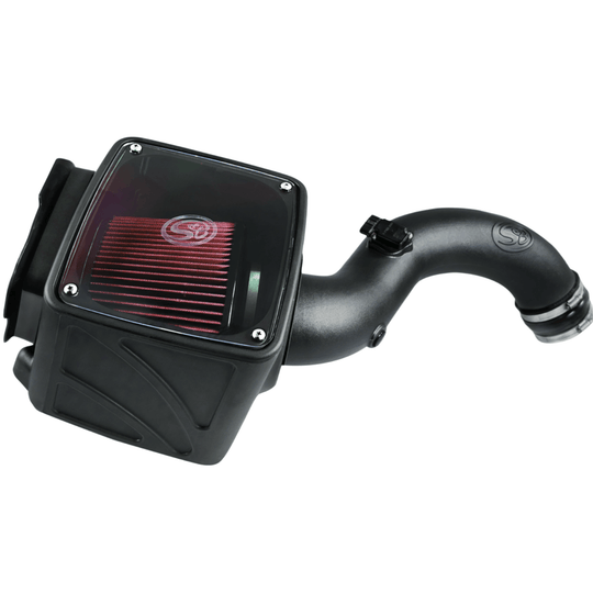 S&B Cold Air Intake 75-5101 - 01-04 Chevrolet Silverado GMC Sierra V8-6.6L LB7 Duramax Cotton Cleanable Red