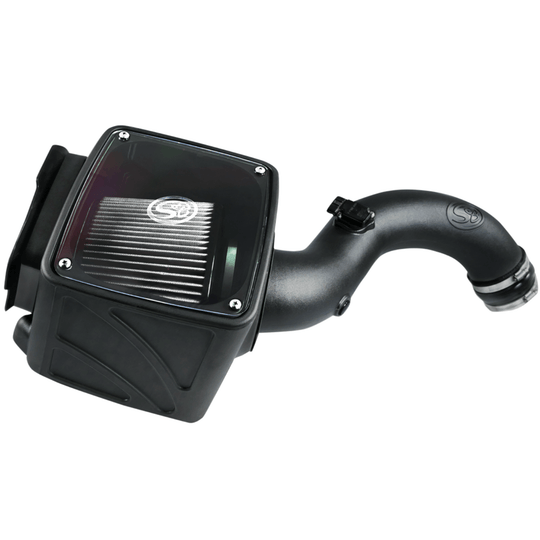S&B Cold Air Intake 75-5101D - 01-04 Chevrolet Silverado GMC Sierra V8-6.6L LB7 Duramax Dry Extendable White