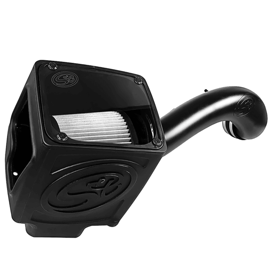 S&B Cold Air Intake 75-5110D - 16-19 Silverado/Sierra 2500, 3500 6.0L Dry Extendable White